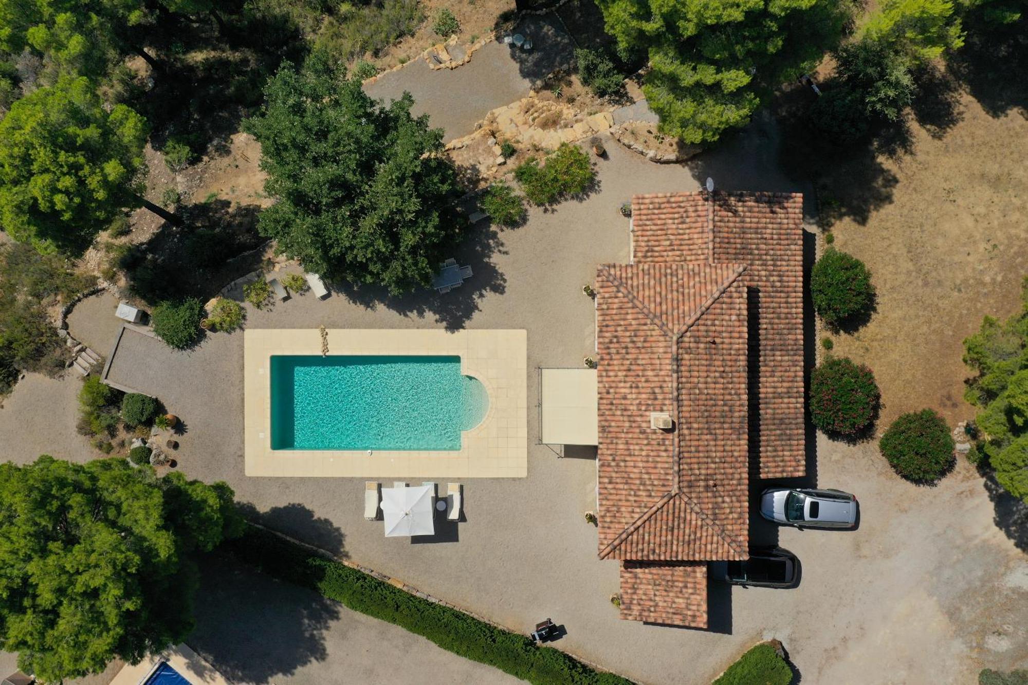 Villa "Le Sortilege" Vue Panoramique Et Piscine Туртур Экстерьер фото
