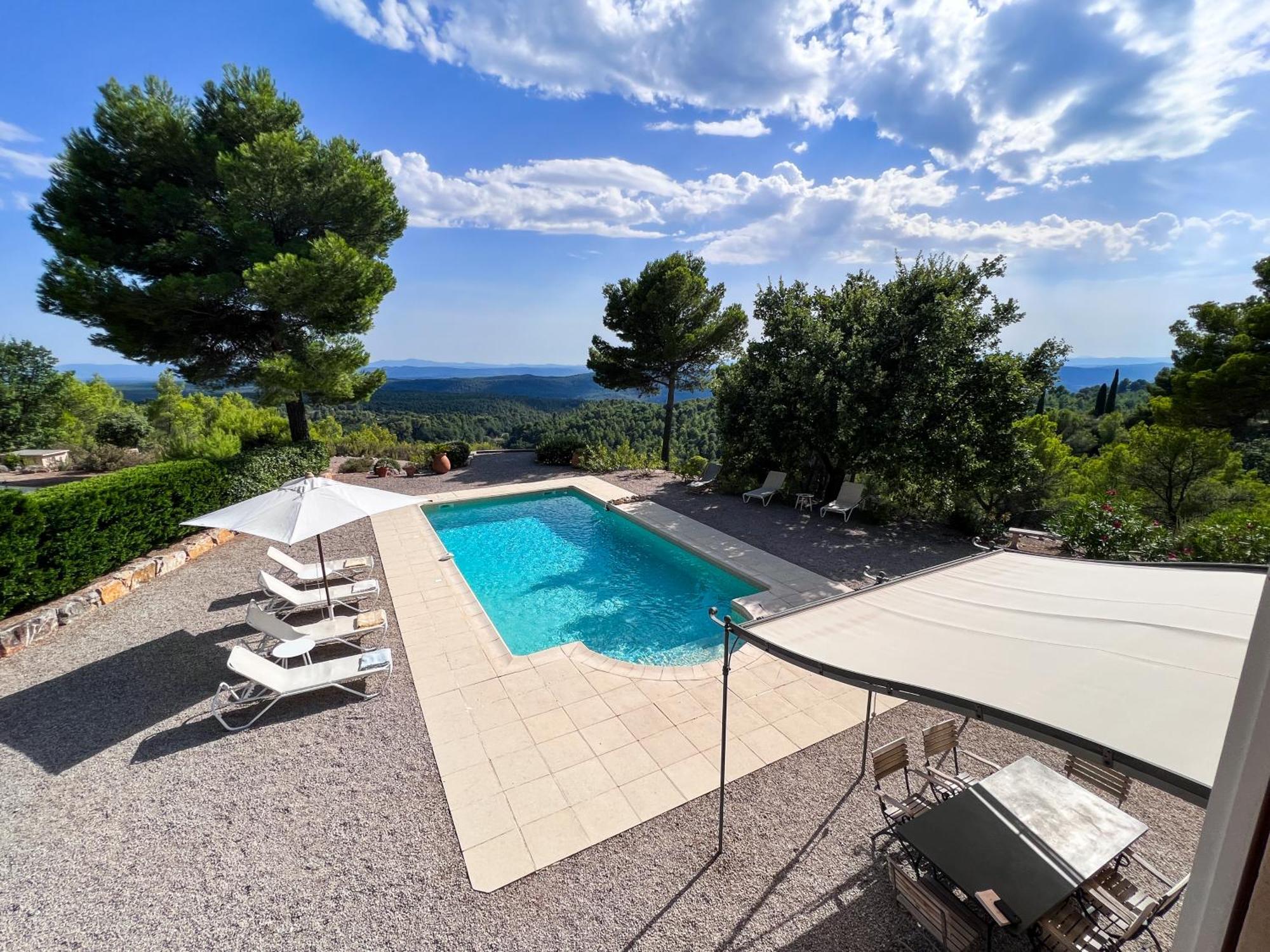 Villa "Le Sortilege" Vue Panoramique Et Piscine Туртур Экстерьер фото